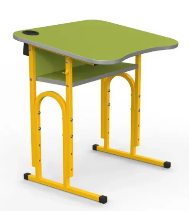 Стіл учнівський 05 №4-6/700х500 нахил без полиці МФ Вересень